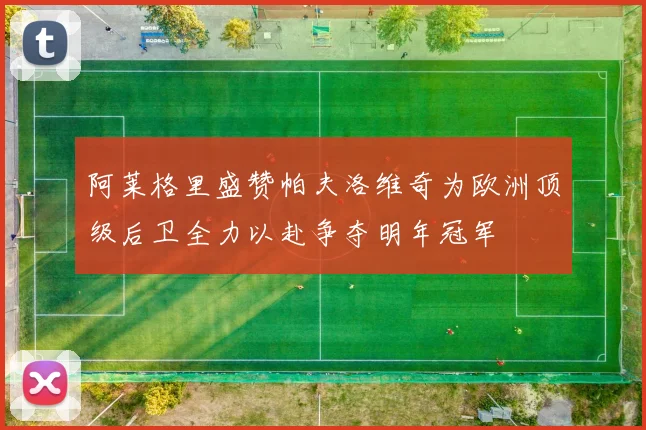 阿莱格里盛赞帕夫洛维奇为欧洲顶级后卫全力以赴争夺明年冠军